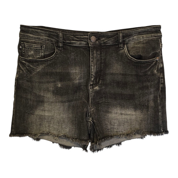 Judy Blue Pants - Judy Blue Shorts Womens Size XL Black Cut-Off Fray Hem High Rise Grunge Casual